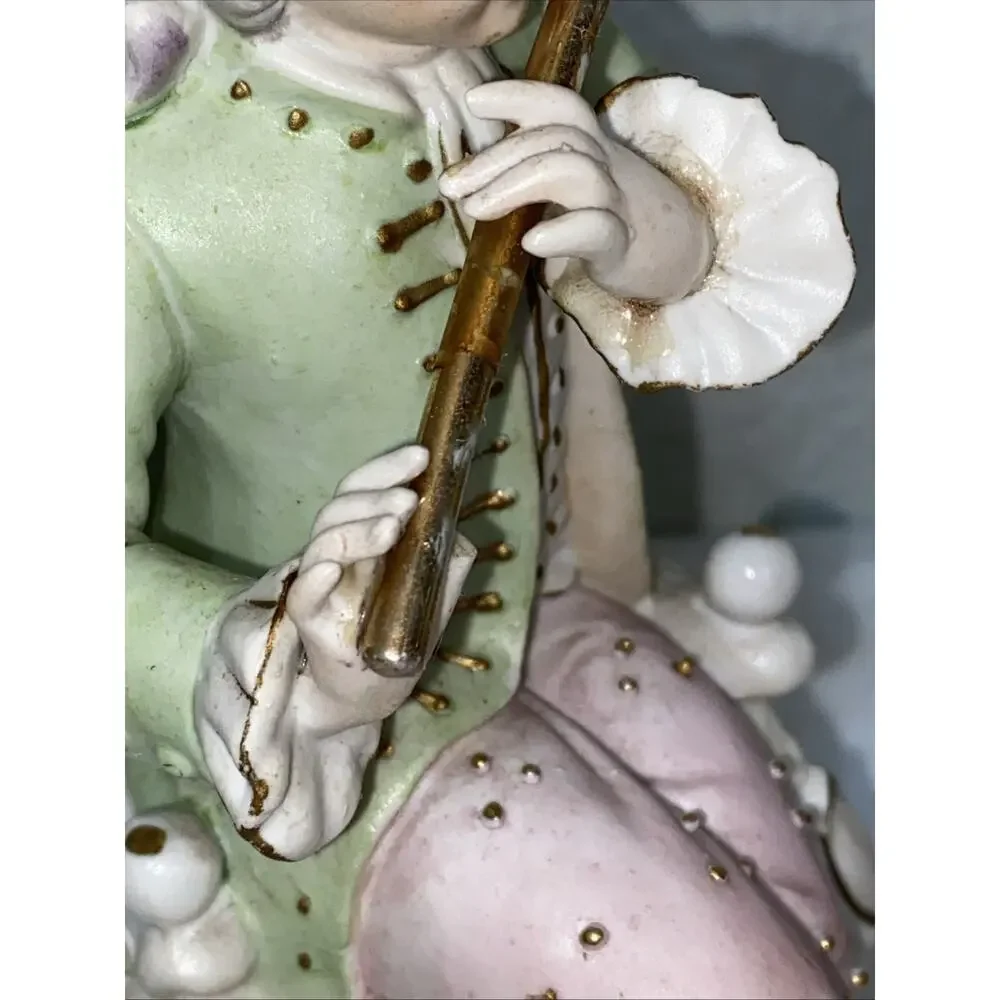 Andrea by Sadek Handpainted Porcelain Figurine Man Woman Set Occupied Japan READ